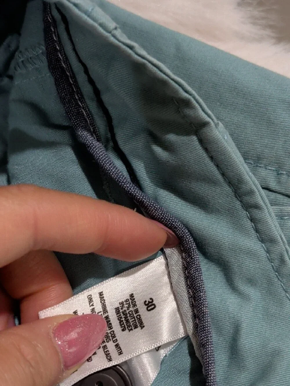 Aeropostale‎ Men's Pale Blue Flat-Front Shorts